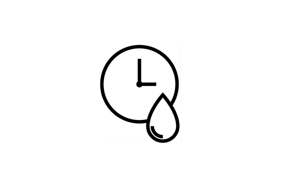 Wasserschaden-Wand trocknen