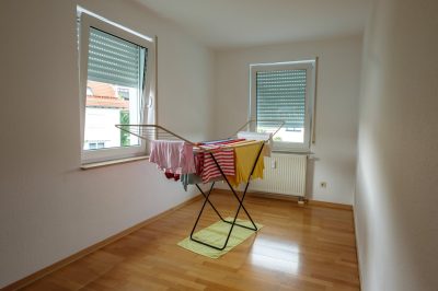 Wäscheständer im Zimmer
